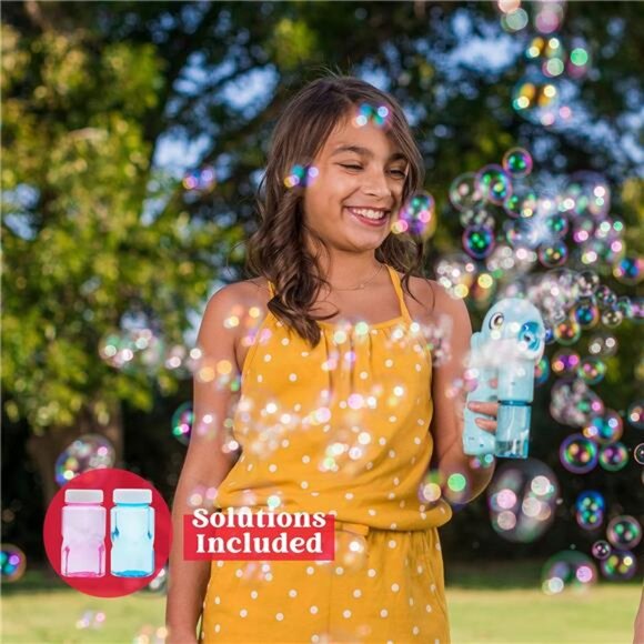 Bubble Guns Kit, Whale Automatic Bubble Maker Blower Machine with 4 - Picture 2 of 14